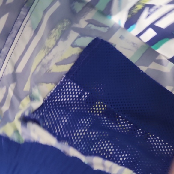 Columbia Shorts Womens Size L Omni Shield Blue White Yellow Athletic - Picture 7 of 8